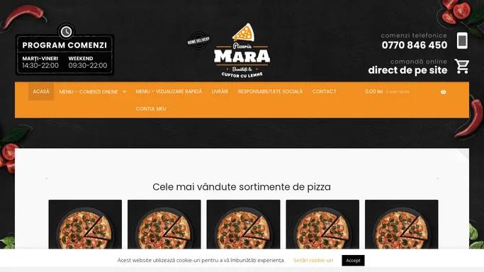 Pizza Mara – Bunatati la cuptor cu lemne!