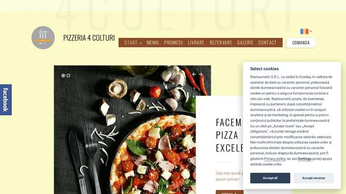 Pizzeria 4 Colturi - Comanda si achita online - Pizzeria 4 Colturi