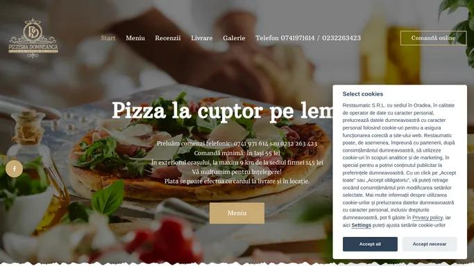 Pizzeria Domneasca - Comanda si achita online - Pizzeria Domneasca