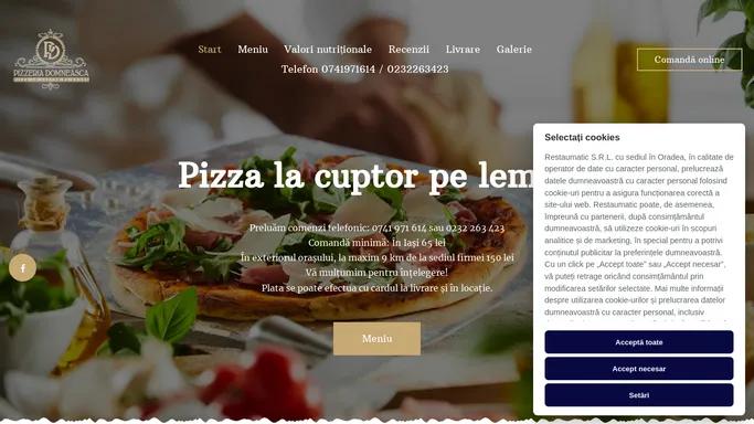 Pizzeria Domneasca - Comanda si achita online - Pizzeria Domneasca