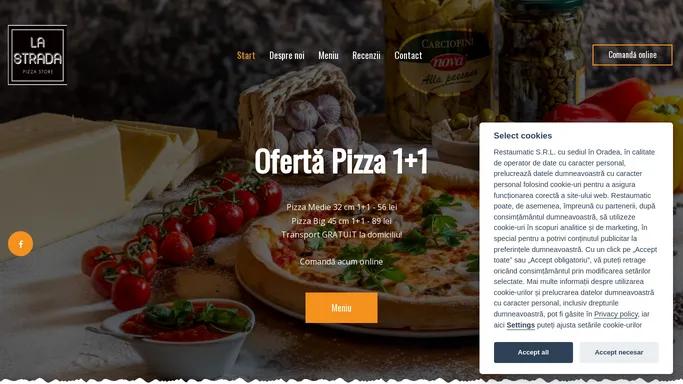 Pizzeria La Strada - Comanda si achita online - Pizzeria La Strada