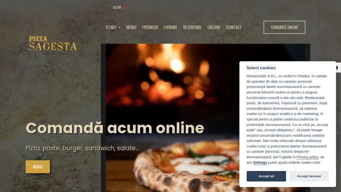 Pizza Sagesta - Comanda si achita online - Pizza Sagesta