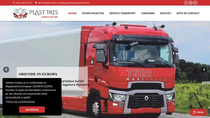 PLAST – IRIS – Transport marfa in Europa