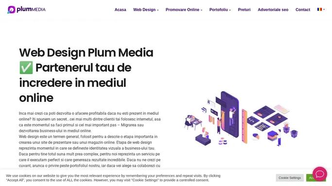 Web Design Bucuresti ❤️ agentie servicii design web Plum Media