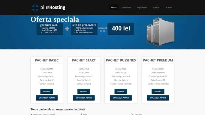 Gazduire Web | Hosting in Romania - plusHosting