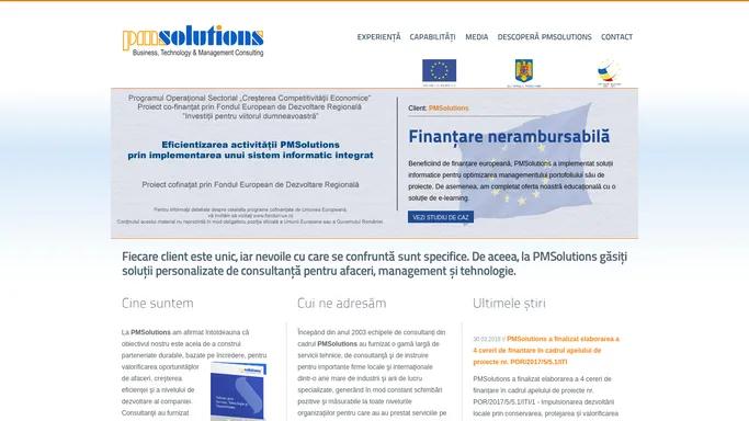 PMSolutions | Consultanta IT si project management la superlativ