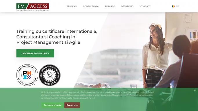 PM ACCESS - Cursuri Project Management si Agile