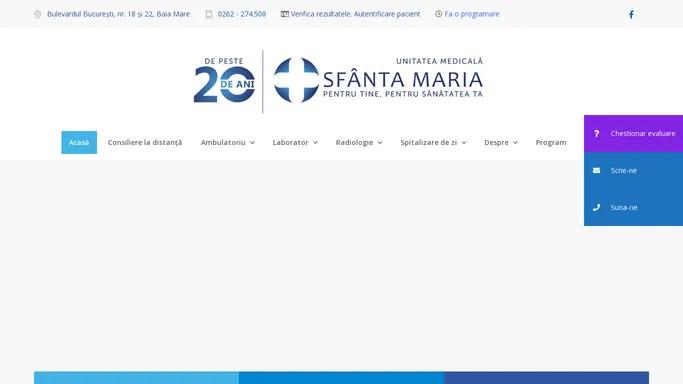 Policlinica Sfanta Maria Baia Mare - Analize, Radiologie, Spitalizare