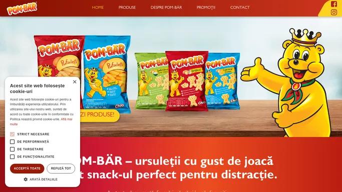 Acasa - POM-BAR - Snack-ul perfect pentru distractie