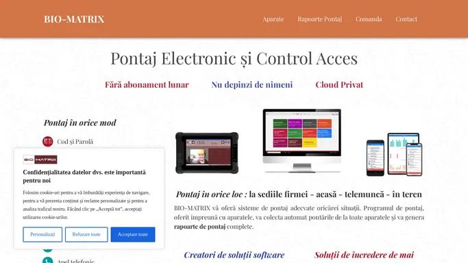 BIO-MATRIX - Pontaj - Telemunca - Soft Gratis - Aplicatii Android