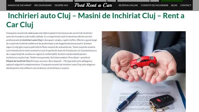 Pont Rent a Car: Inchirieri auto Cluj - Masini de inchiriat Cluj