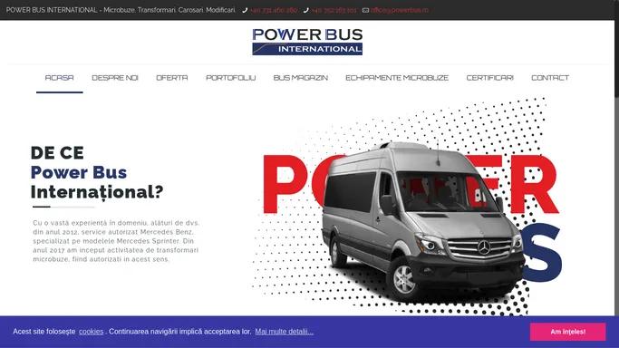 Power BUS – Microbuze. Transformari. Carosari. Modificari.