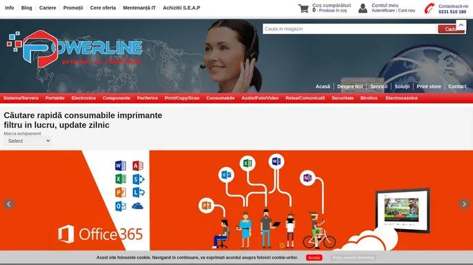 Powerline | Magazin IT&C | Calculatoare, Laptopuri, Componente, Periferice, Imprimante, Copiatoare, Cartuse