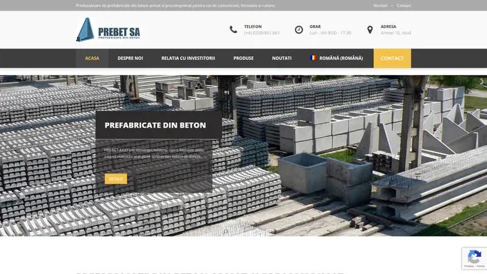 Prefabricate Din Beton, Stalpi, Traverse, Grinzi - Prebet