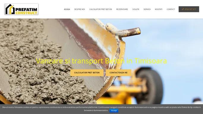 Statii de betoane | Beton Timisoara | Prefatim |