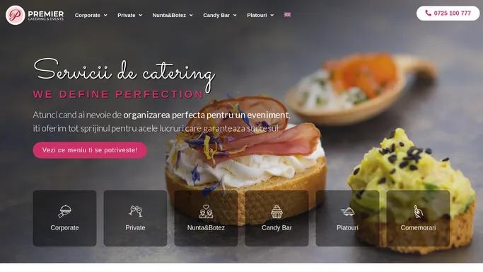 PREMIER Catering & Events | Catering de 5 stele in Bucuresti-Ilfov