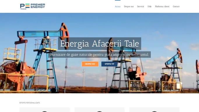 Premier Energy Trading – Furnizare de gaze naturale