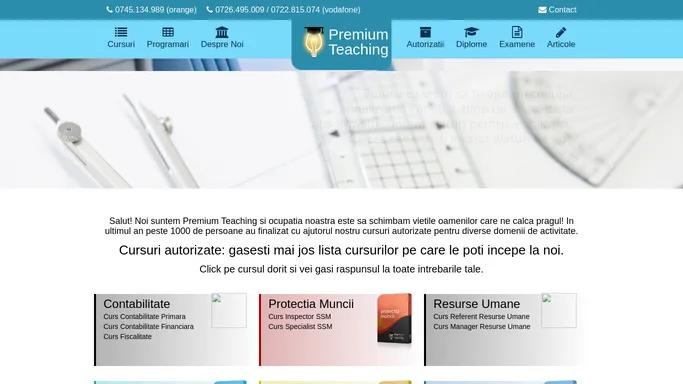 Premium Teaching | Centru de pregatire autorizat