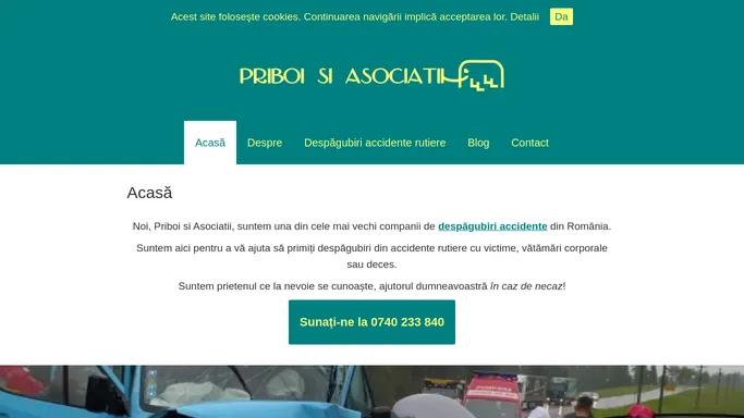 Priboi si Asociatii, despagubiri accidente rutiere