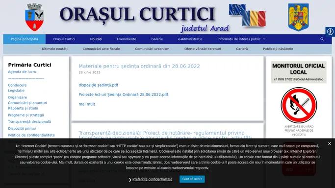 Orasul Curtici – portalul oficial al Primariei orasului Curtici – judetul Arad