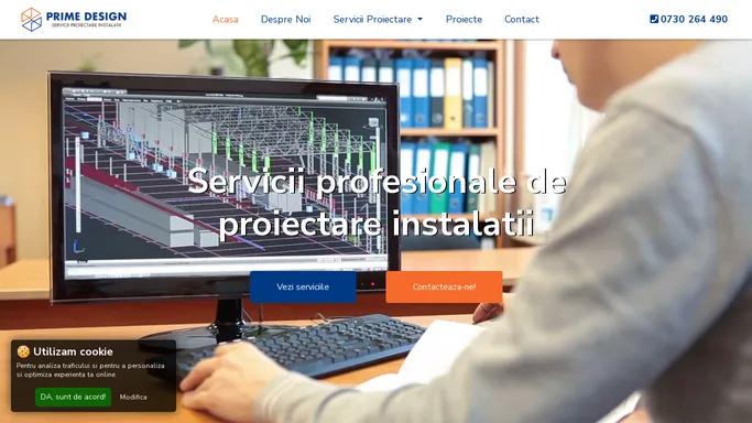 Servicii Proiectare Instalatii | Prime Design