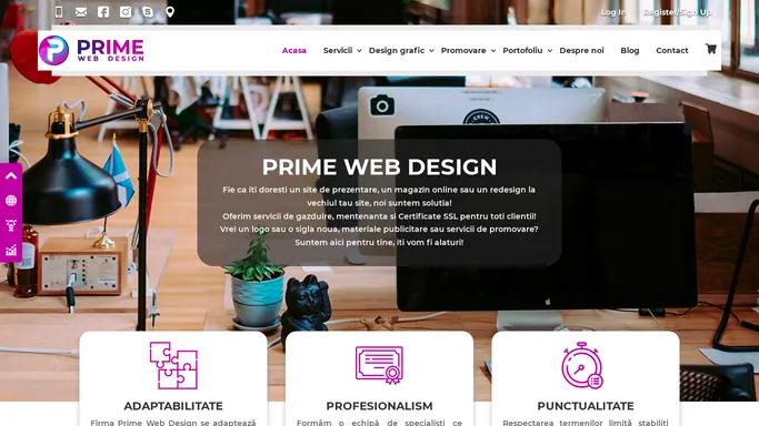 Prime Web Design | Web design si promovare de calitate