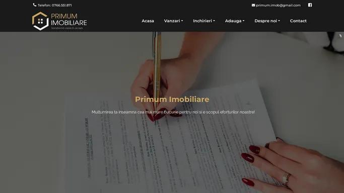 Agentii imobiliare Timisoara - Primum Imobiliare