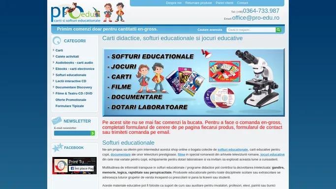 Softuri Educationale si Jocuri Educative - Pro-Edu.ro