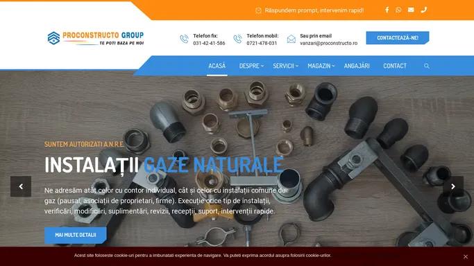 Proconstructo Group – Servicii Instalatii Gaze si Centrale Termice