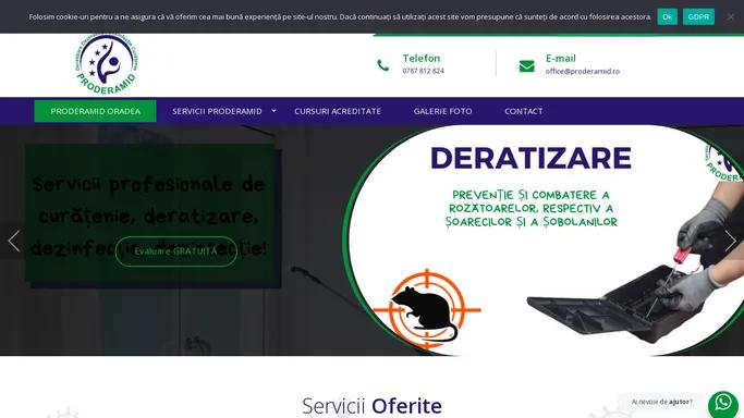 Servicii DDD – Proderamid Oradea