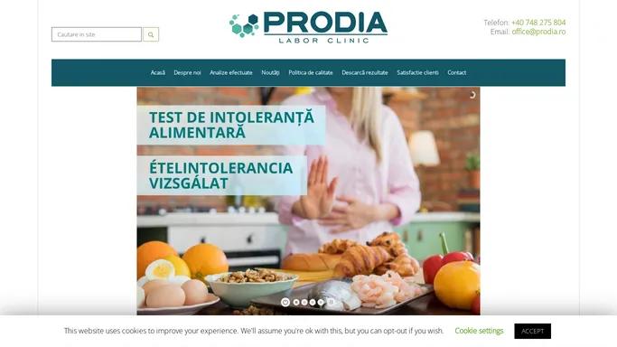 Prodia, Laborator medical, Laborator medical Prodia - Prodia