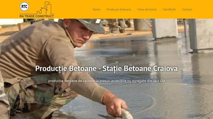 Statie Betoane Craiova - productie betoane de calitate