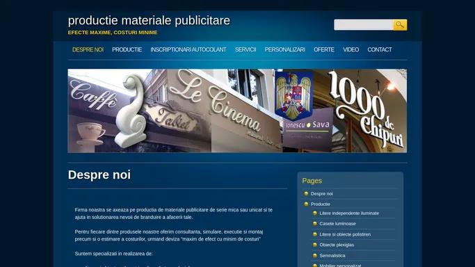 productie materiale publicitare