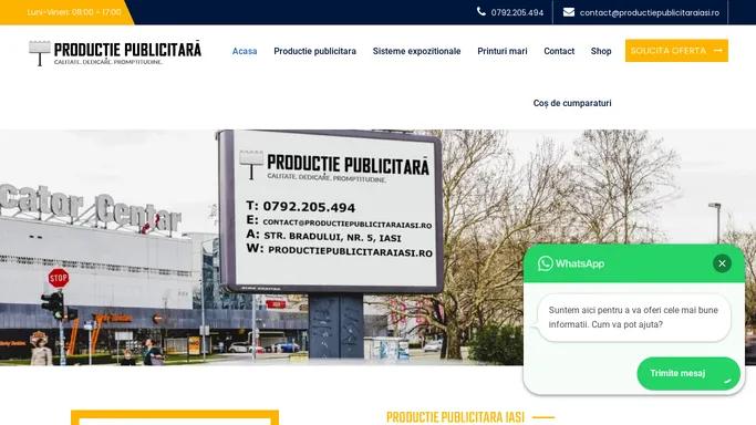 Productie publicitara Iasi - Sisteme expozitionale - Printuri