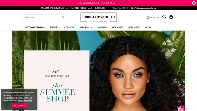 Produse cosmetice online pentru makeup sau ingrijirea tenului, Magazin online cu produse L'Oreal, NYX, Revlon, Makeup Revolution