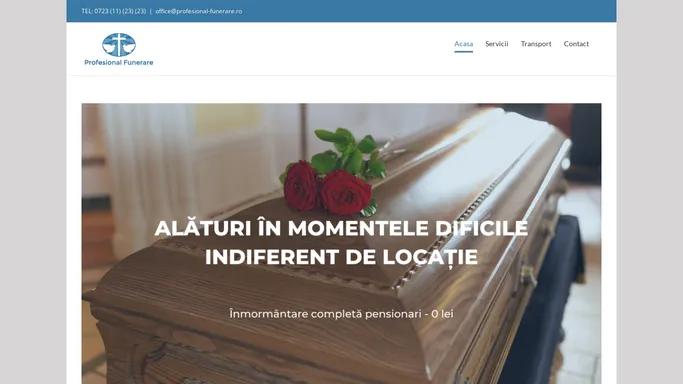 Profesional Funerare – Servicii funerare