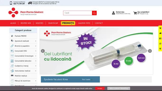 Profi Pentru Sanatate SRL | Distribuitor de consumabile medicale | Cumpara online | Profi Pentru Sanatate SRL