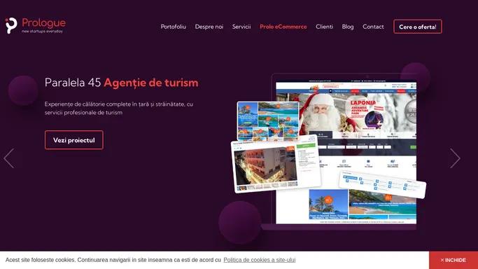 Prologue - Agentie web design Bucuresti - Web design - Realizare site, magazin online, platforma eCommerce. Promovare online, SEO.