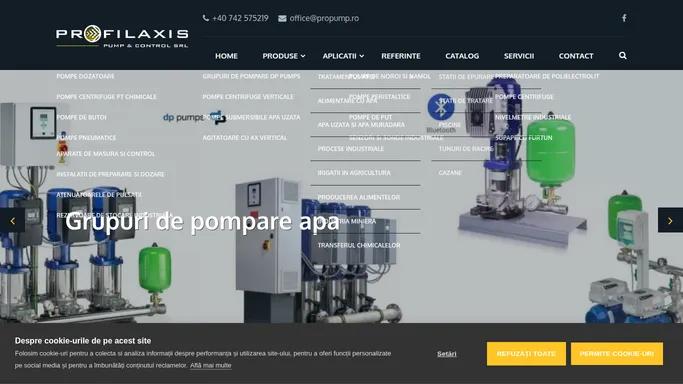 Profilaxis | Pompe dozatoare | Pompe pneumatice cu membrane | Pompe de butoi