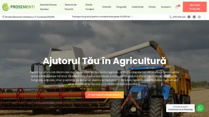 Prosementi Inputuri Agricole – Comanda Online Erbicide, Fungicide si Seminte de Samantat