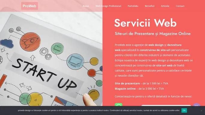 Proweb Design: Cream Identitati Online Prin Servicii de Web Design Profesional