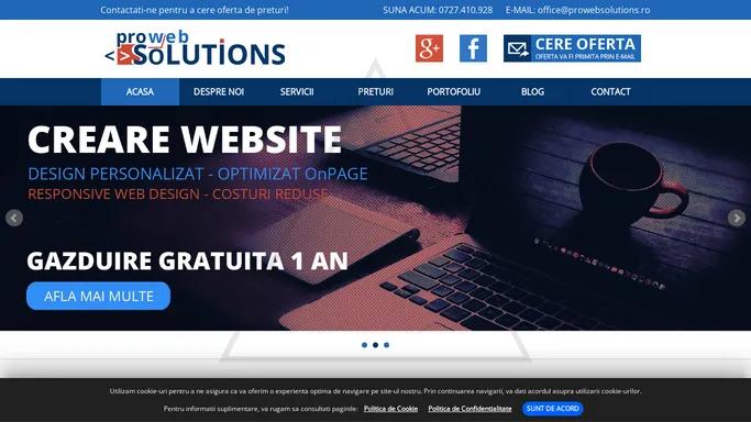 Creare Site Web - Optimizare SEO - Magazin Online