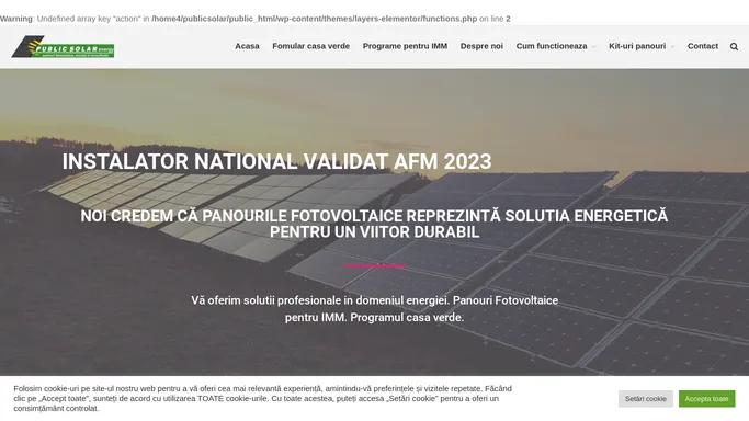 Panouri fotovoltaice - PUBLIC SOLAR BUZAU