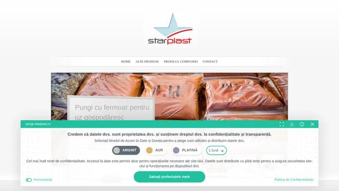 StarPlast | Pungi cu fermoar