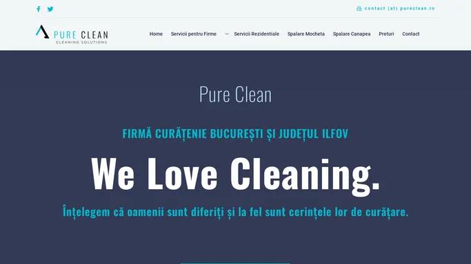 Pure Clean - Firma curatenie Bucuresti - Ilfov