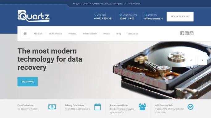 QUARTZ Data Recovery – HDD, SSD, USB STICK, MEMORY CARD, RAID SYSTEM DATA RECOVERY