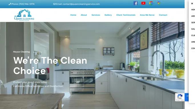 Queen Cleaning Services - We're The Clean Choice