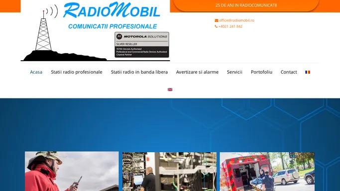 Radio Mobil - Statii radio profesionale, avertizare si alarme