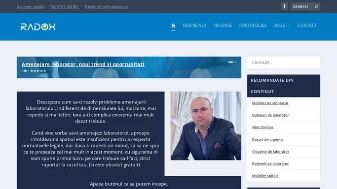 RADOX LAB - Mobilier Laborator, Spitale