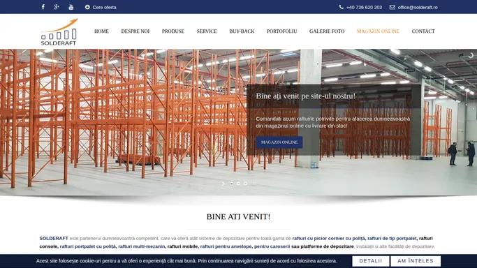 SOLDERAFT Rafturi Metalice, Rafturi Industriale Portpalet, Cantilever, Second Hand, Depozitare